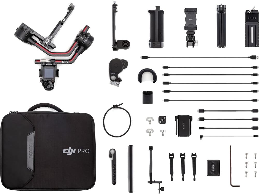 DJI CP.RN.00000094.04 RS 2 Gimbal Stabilizer Pro Combo for DSLR & Mirrorless Cameras (Renewed)
