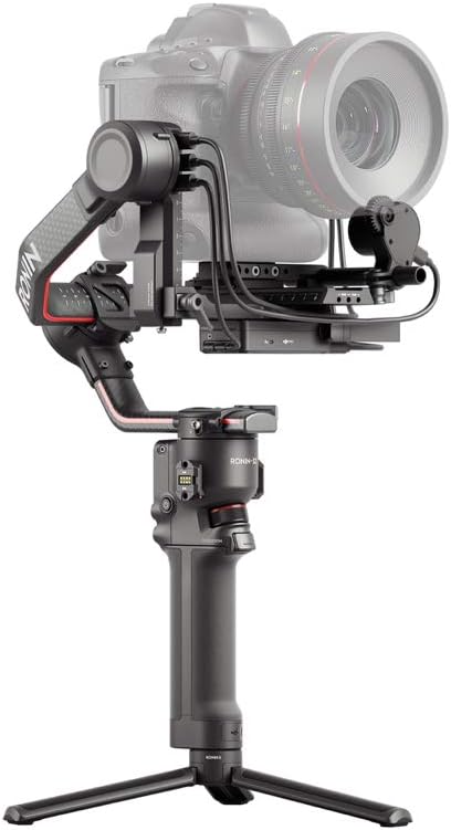 DJI RS 2 Full-Color LCD Touchscreen Gimbal Stabilizer with Cinematic Sharpness, Titan Stabilization Algorithm, Carbon Fiber Axis Arm, and Built-in Front Dial (Renewed)
