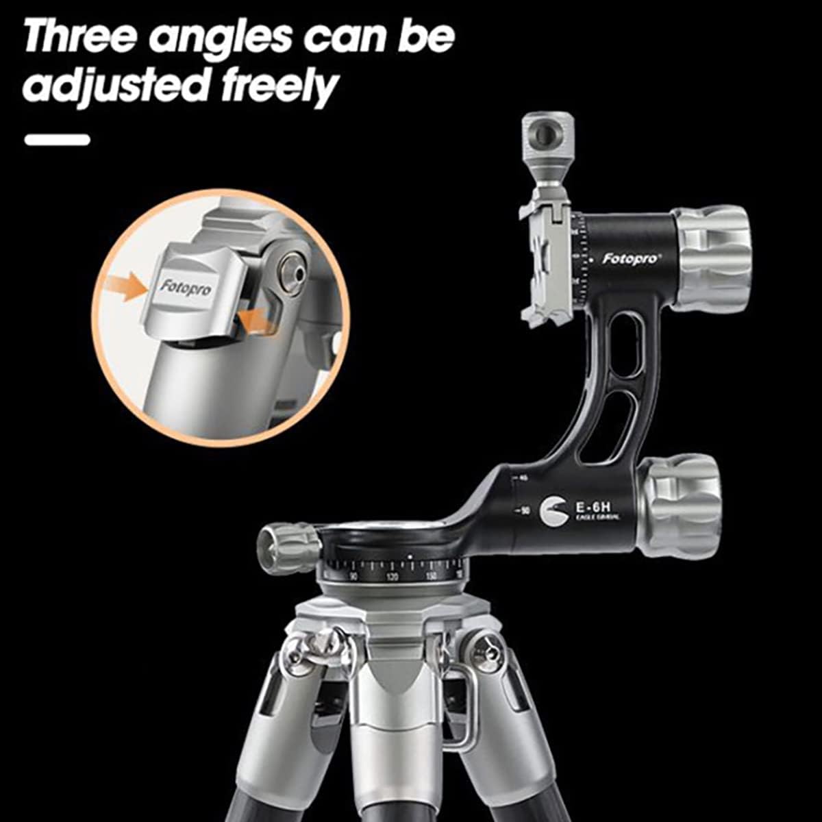 Fotopro E-6H Gimbal Head,Gimbal Head, Large Lens Head,Wildlife Photography Head, Sports Photography Head, Astrophotography Head
