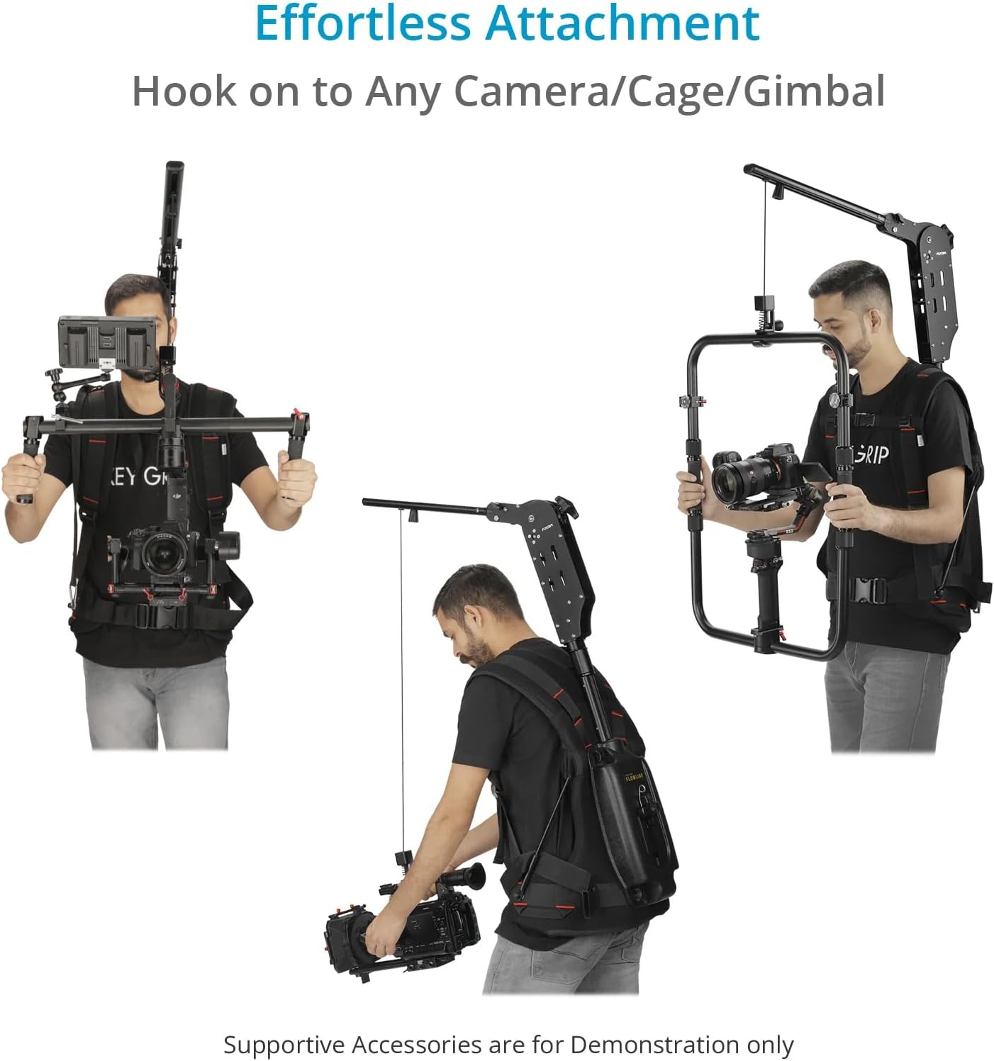 FLYCAM Flowline Edge V1 Stabilization Arm for Flowline Rigs & Cameras Gimbals. Payload up to 3-12kg/6lb-26lb. Arm Rotation: 180°. (FLCM-Edge-V1)