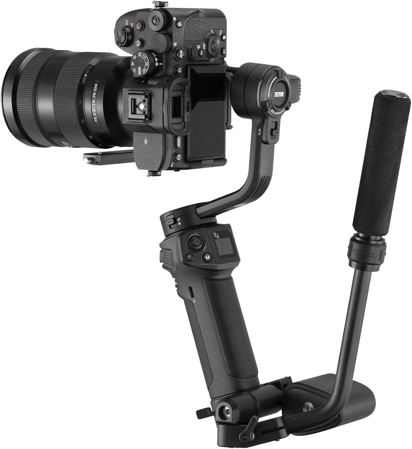 ZHIYUN Weebill 3S Gimbal Stabilizer with Wrist Rest Sling Grip for DSLR and Mirrorless Camera Canon/Nikon/Sony/Panasonic/Fujifilm,Fill Light,Native Vertical Shooting