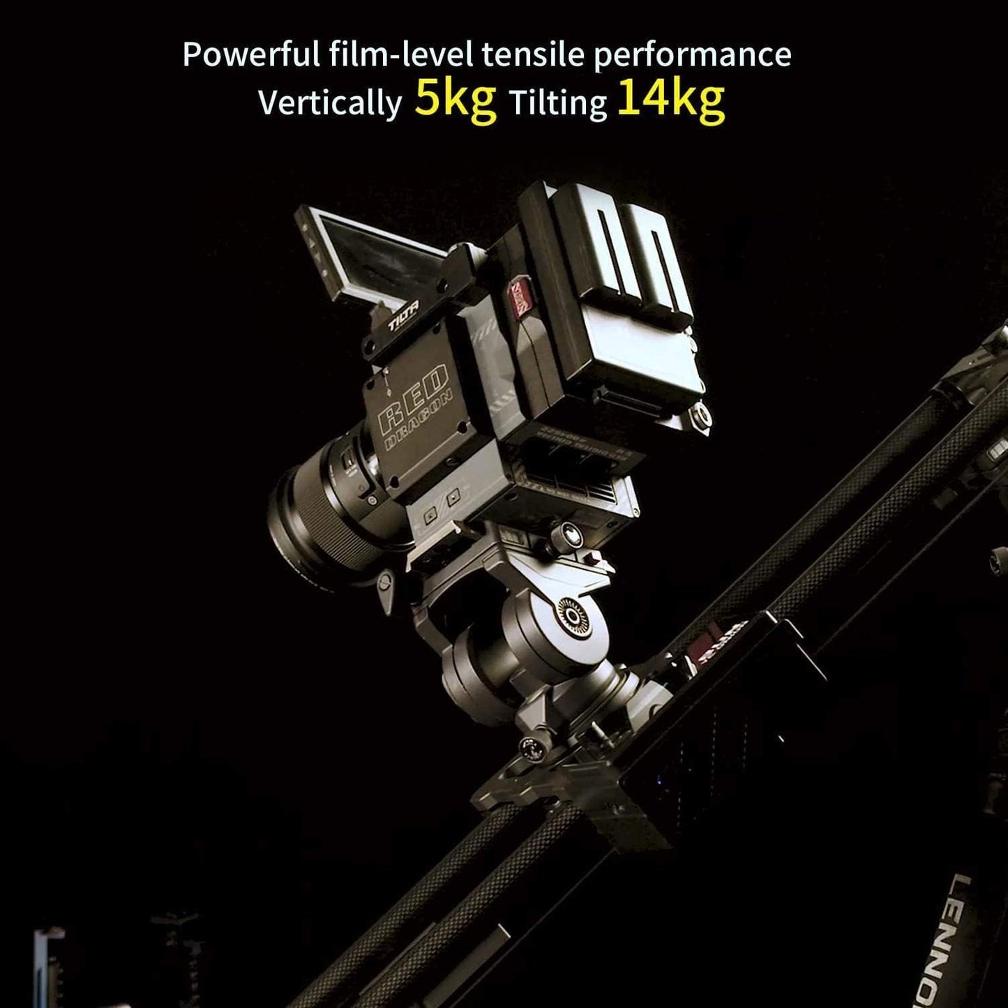 100cm Slider Motorized Camera Slider Video Camera 4 Axis Link and Crane Webill Smooth Series/Ronin RS2/RS3 Pro Stabilizer, Video & Time-Lapse Mode, Carbon Fiber Rail High Load