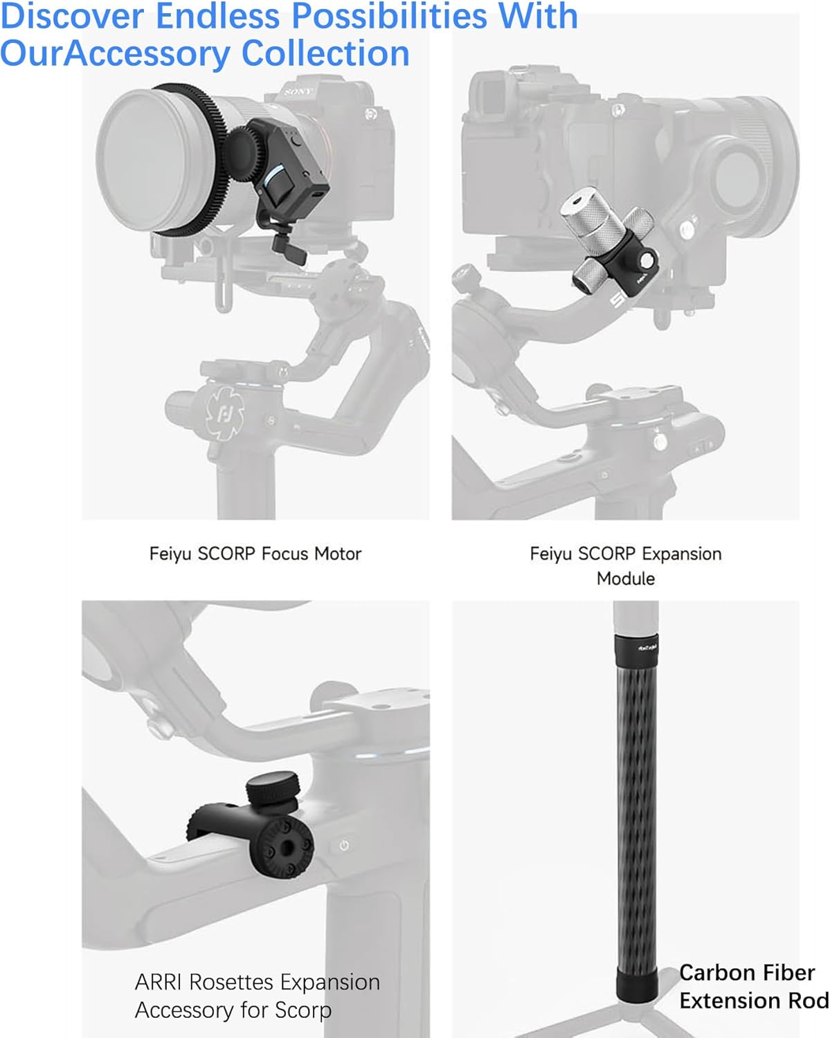 FeiyuTech SCORP 2 KIT Gimbal Stabilizer for DSLR and Mirrorless Camera,Built-in AI Tracking,3-Axis Gimbal for Sony/Canon/Nikon/Fujifilm, Max 5.51lbs,Touch Screen, Native Vertical Shooting with Case