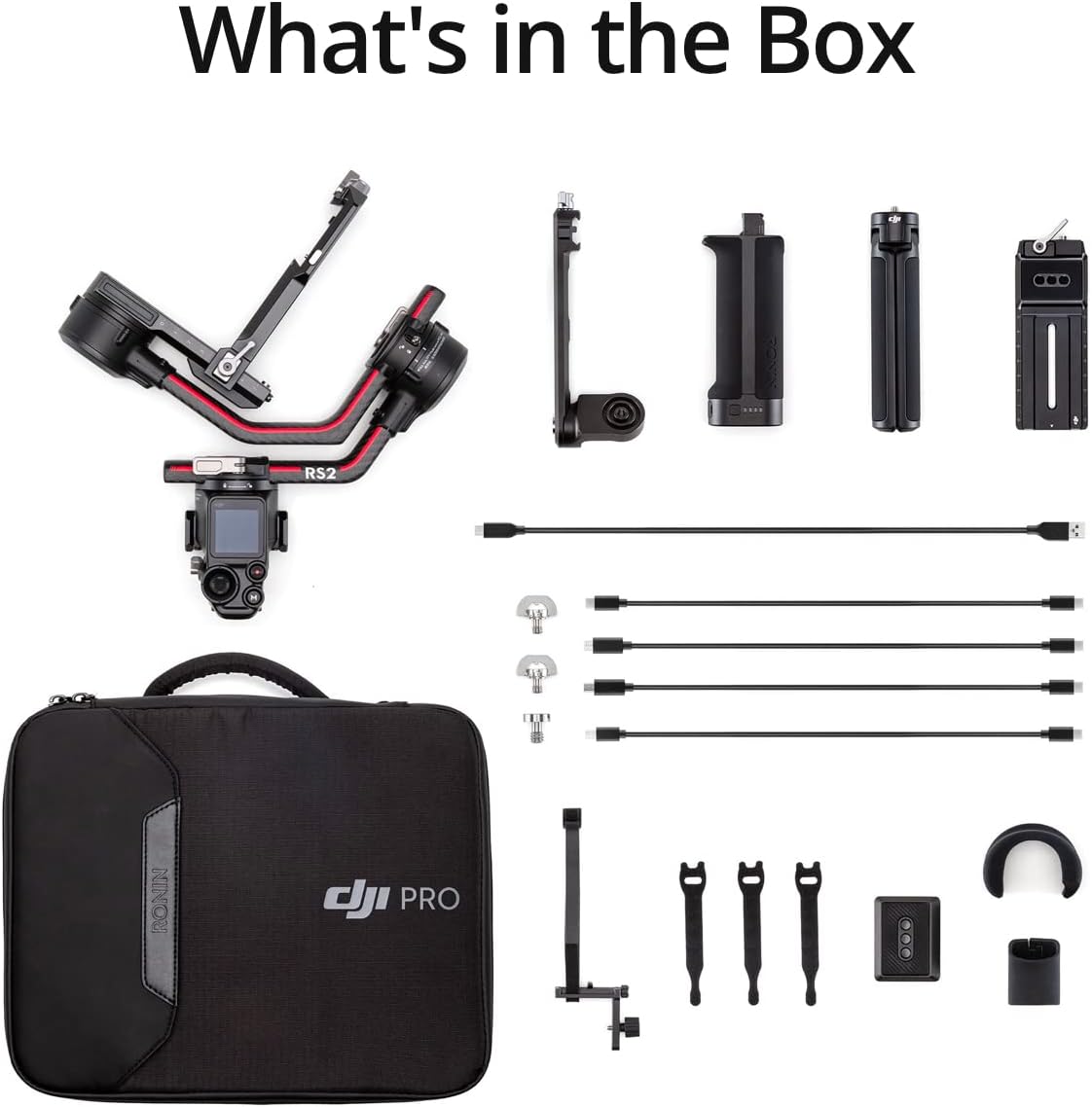 DJI RS 2-3-Axis Gimbal Stabilizer for DSLR and Mirrorless Cameras, Nikon, Sony, Panasonic, Canon, Fuji, 10lbs Tested Payload, 1.4” Full-Color Touchscreen, Carbon Fiber Construction, Black (Renewed)