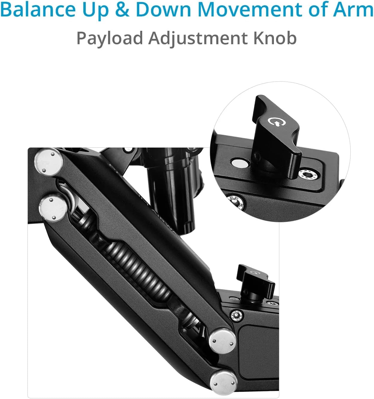 PROAIM Air-Wave V5 Camera Vibration Isolator Arm for Small Camera Gimbal Setup. Payload up to 3kg/6.6lb to 7kg/15.4lb (VI-ARWV-5)