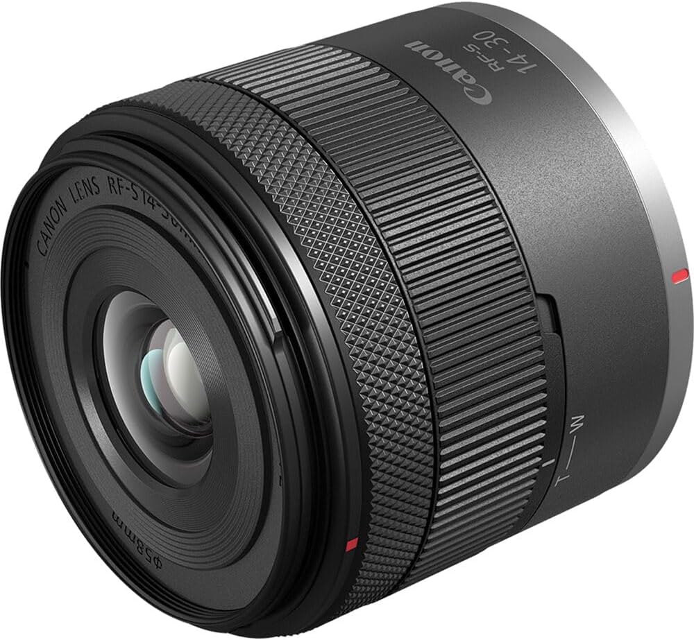 Canon RF-S 14–30mm Power Zoom Lens for APS-C (6916C002) | Ultra-Wide Zoom with Stabilizer & Silent Autofocus | Includes Backpack, Photo Software, 64GB Card, Tripod, Filter Kit & More (Renewed)