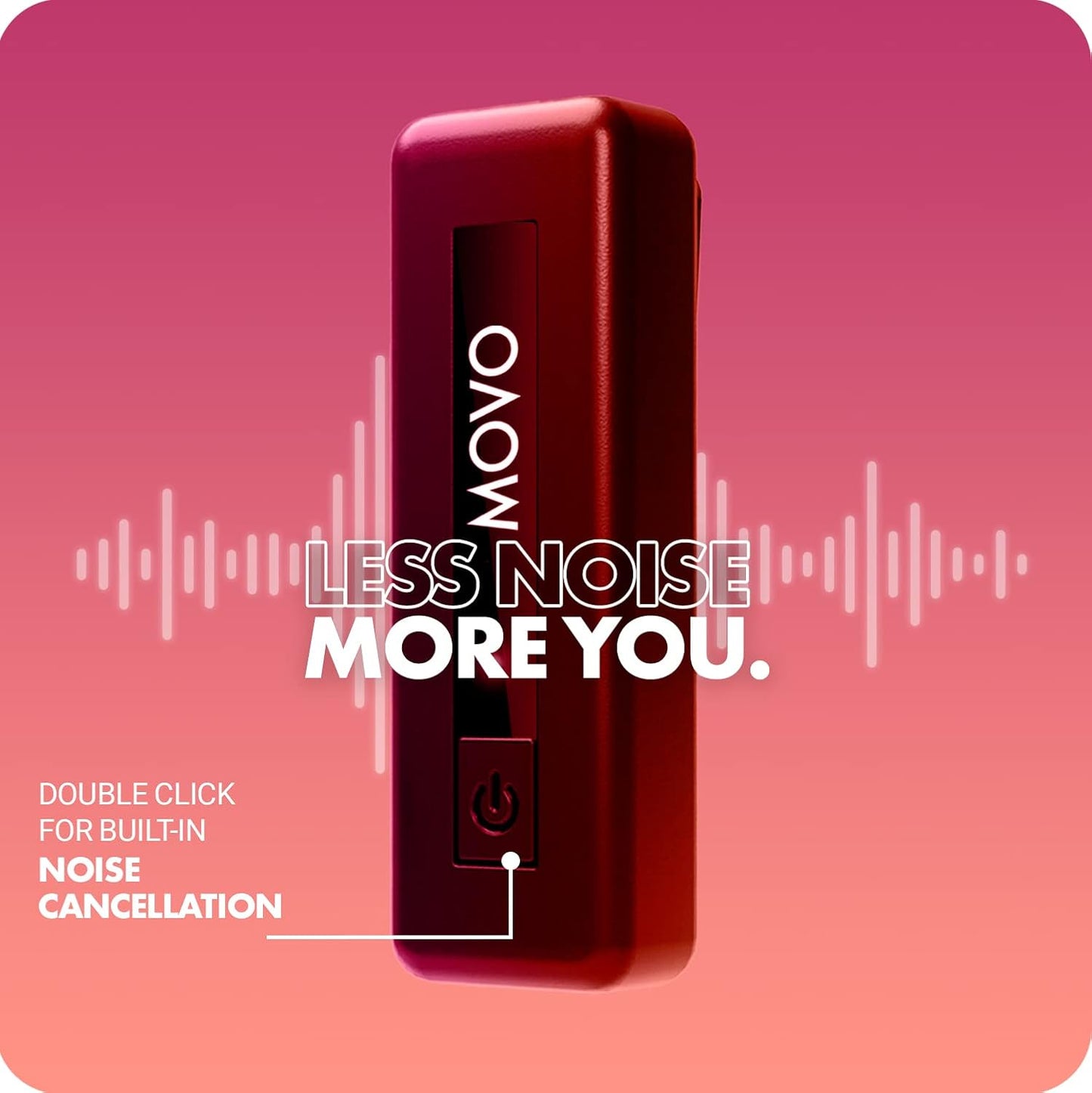 Movo Wireless Mini DI Duo Wireless Microphone for iPhone - Microphone for Video Recording with Clip on Lavalier 10 HR Battery 164FT Range, Wireless Mic for iPhone