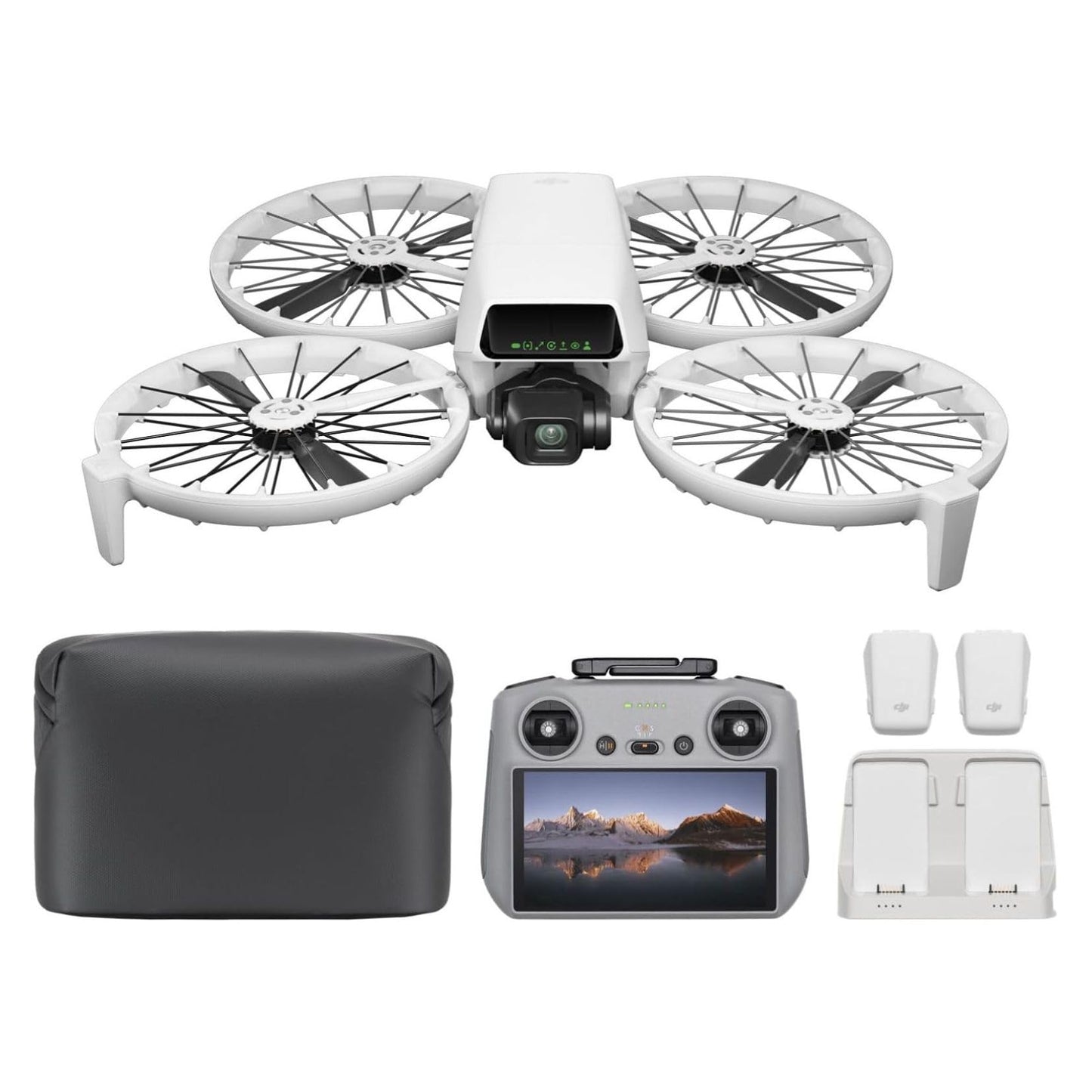 DJI Flip (RC-N3), Drone With 4K UHD Camera for Adults, Under 249 g, 3-Axis Gimbal Stabilization, 44000ft/13km Video Transmission, Palm Takeoff, Auto Return, 31-Min Flight Time, Intelligent Flight