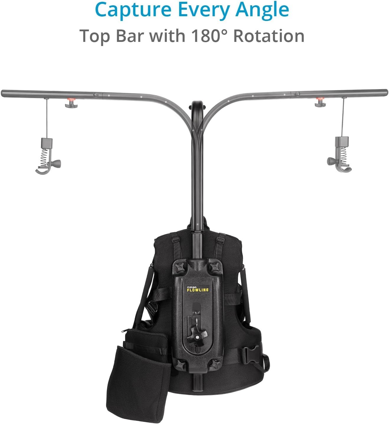 FLYCAM Starter Female Flowline Professional Support for Camera & Gimbals. Breathable Harness (Size S/M/L). Offers Top Bar 180° Rotation & Payload: 3-7.5kg / 6-16lb (B-FLCM-FLN-FM)