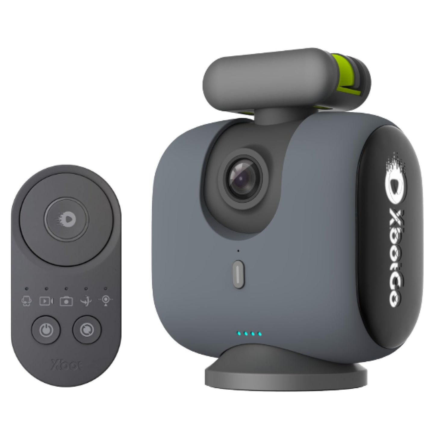 Chameleon AI Auto Sports Action Camera - 4K 60FPS Soccer Camera and Basketball Tracking Camera for Team Sports, Live Streaming, No Subscription, Works with iOS & Android (Lemon Green)