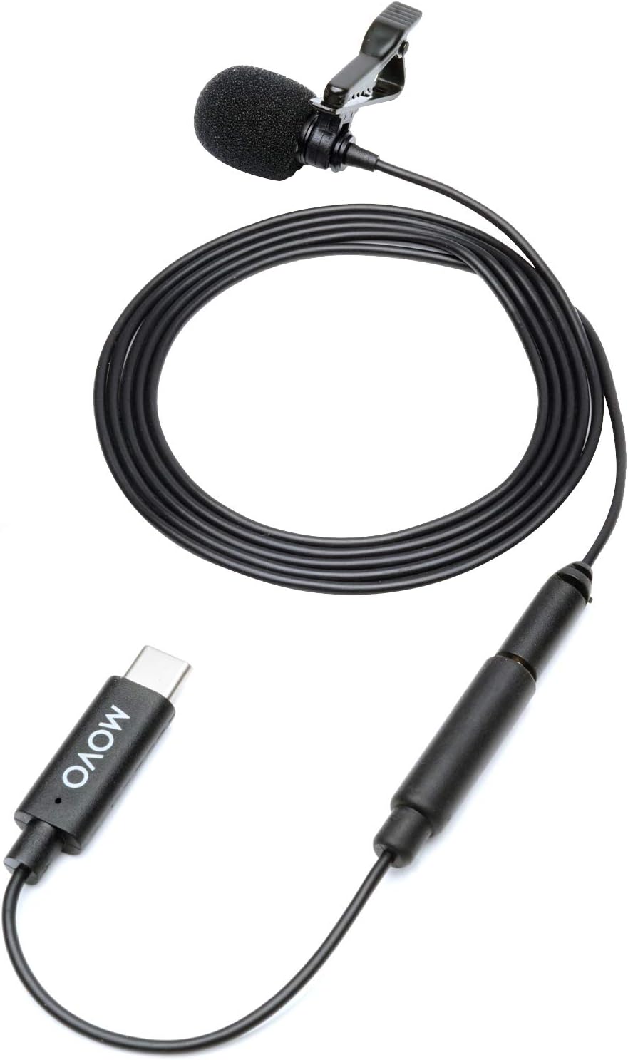 Movo Lavalier Microphone for DJI Osmo Pocket, Osmo Pocket 2 - Lavalier Handheld Camera Microphone and Adapter for DJI Pocket Camera - Works with Osmo Gimbal for Camera - For DJI Pocket 2 Gimbal Camera