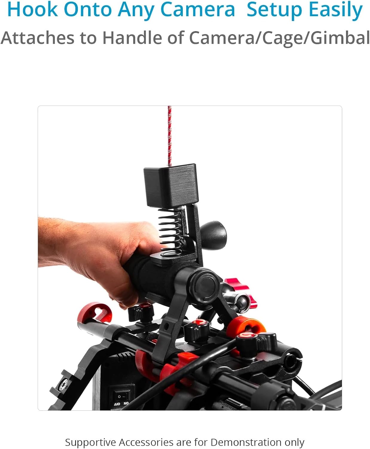 FLYCAM Flowline Starter for Camera & Gimbals. Support Bar with 180° Rotation. Payload up to 7.5 kg / 16 lb. Minimum Weight Required- 3kg/6lb (B-FLCM-FLN-01)