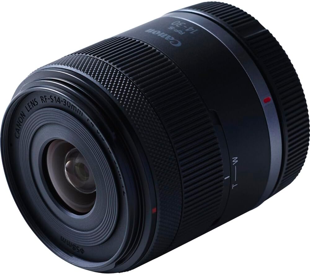 Canon RF-S 14–30mm Power Zoom Lens for APS-C (6916C002) | Ultra-Wide Zoom with Stabilizer & Silent Autofocus | Includes Backpack, Photo Software, 64GB Card, Tripod, Filter Kit & More (Renewed)