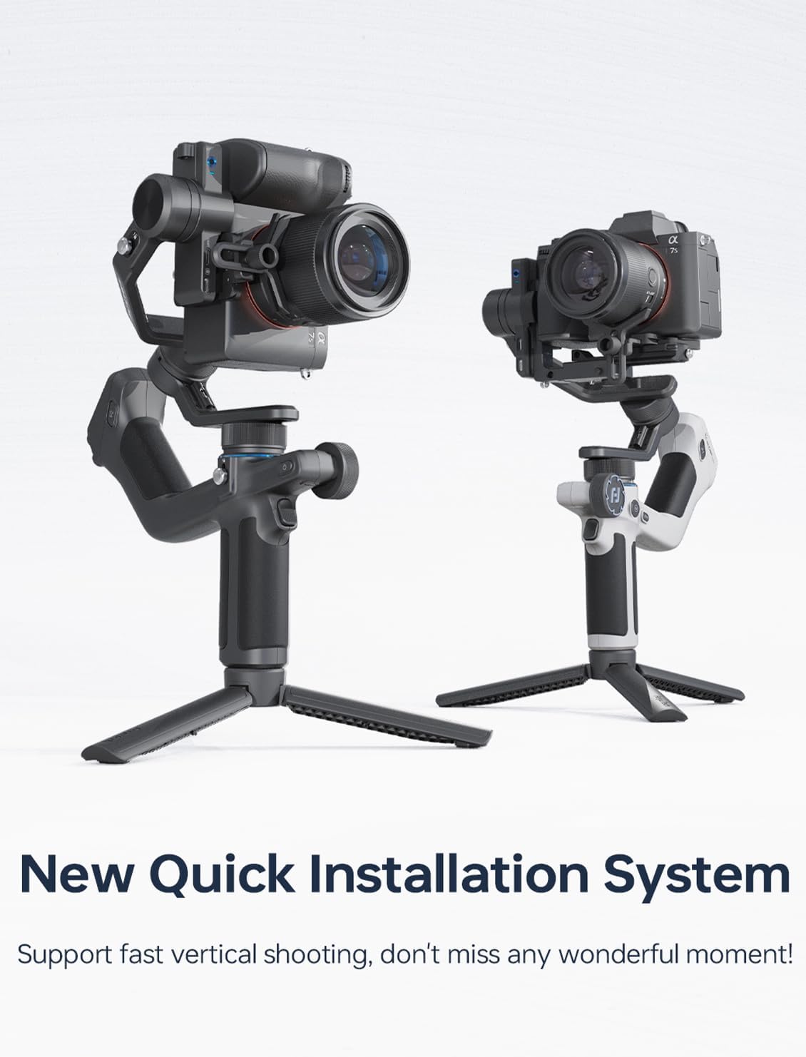 Feiyu SCORP Mini-2 Combo All-in-1 Gimbal Stabilizer for Cameras & Smartphones, 1.3" OLED Touchscreen, Integrated AI Tracking, 2.65lb Payload. 3-Axis Handheld Gimbal Compatible with GoPro, Sony, iPhone
