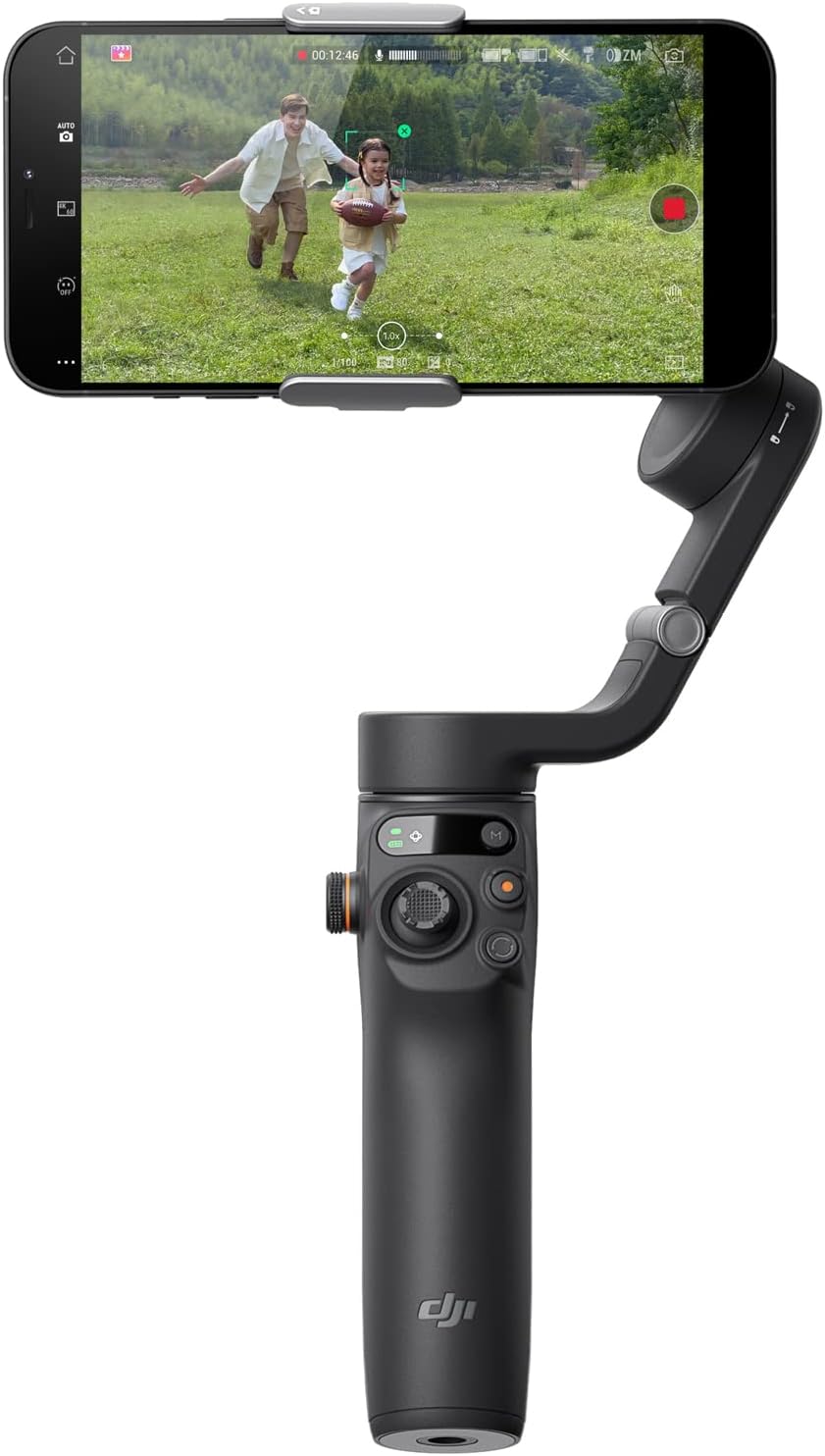 DJI Osmo Mobile 6 Smartphone Gimbal Stabilizer (Black) Accessory Bundle with Deco Gear Small Camera Bag, Lexar 64GB Memory Card, 2 Year CPS Enhanced Protection Pack and Cleaning Kit
