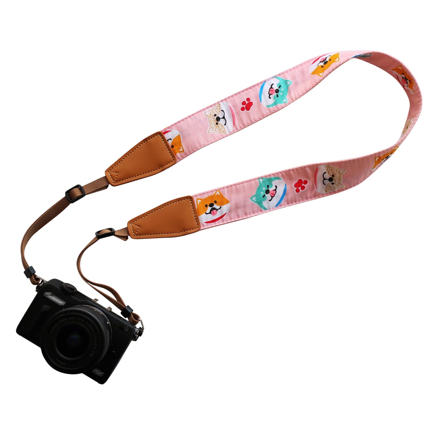 Original Design Personalized Adjustable Camera Strap Super Colorful & Cute Pompom Tassel, Fit for Canon Nikon Sony Olympus Interchangeable Lens Digital Camera/DSLR etc.