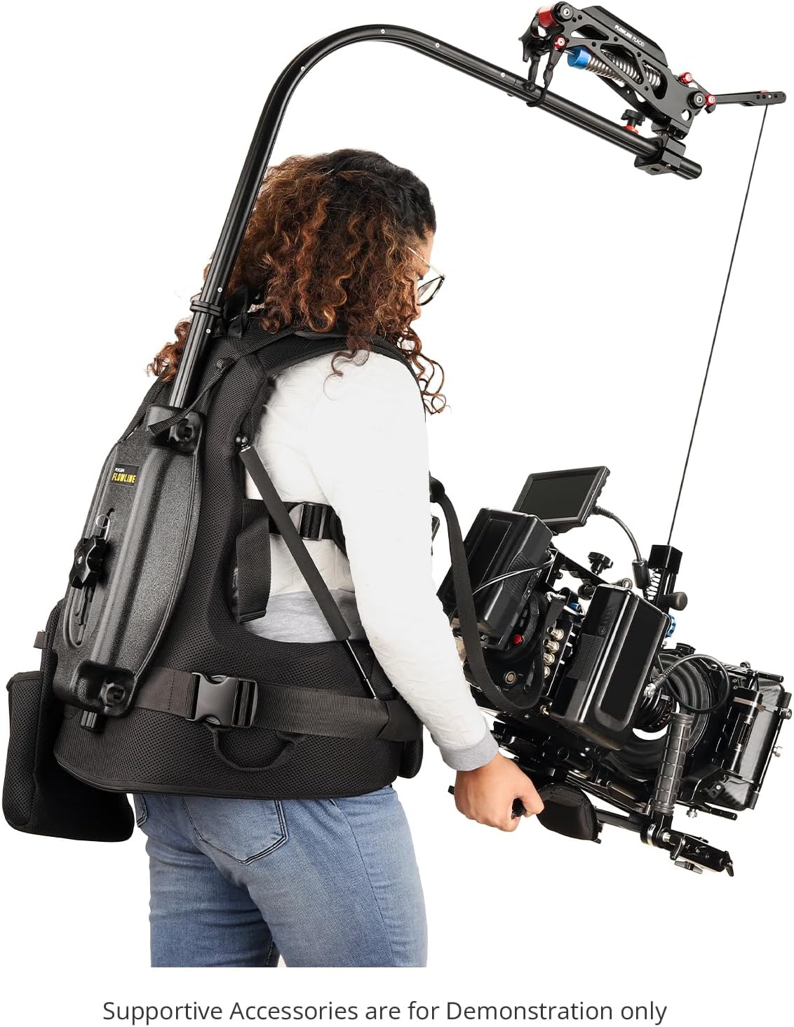 FLYCAM Starter Female Flowline Professional Support for Camera & Gimbals. Breathable Harness (Size S/M/L). Offers Top Bar 180° Rotation & Payload: 3-7.5kg / 6-16lb (B-FLCM-FLN-FM)