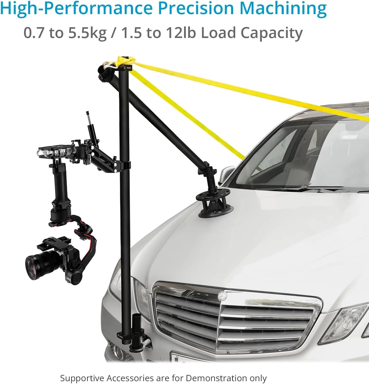 PROAIM Air-Wave V5 Camera Vibration Isolator Arm for Small Camera Gimbal Setup. Payload up to 3kg/6.6lb to 7kg/15.4lb (VI-ARWV-5)