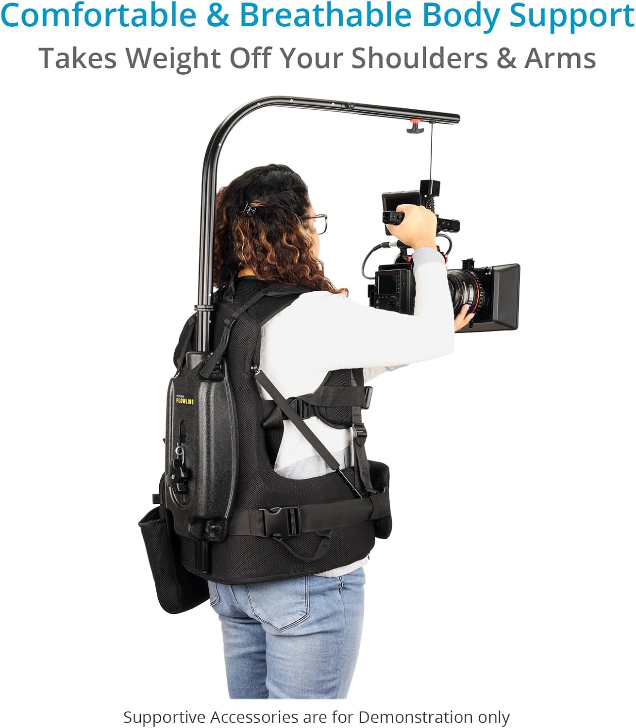 FLYCAM Starter Female Flowline Professional Support for Camera & Gimbals. Breathable Harness (Size S/M/L). Offers Top Bar 180° Rotation & Payload: 3-7.5kg / 6-16lb (B-FLCM-FLN-FM)