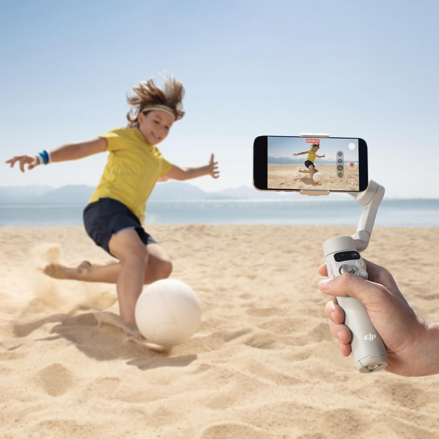 DJI Osmo Mobile 7 Gimbal Stabilizer for iPhone, Android, Built-in Tripod, Ultra-Light, Comfortable Grip, 3-Axis Phone Gimbal, ActiveTrack 7.0, ShotGuides, One-Tap Edit, 10hrs Use, Phone Charging