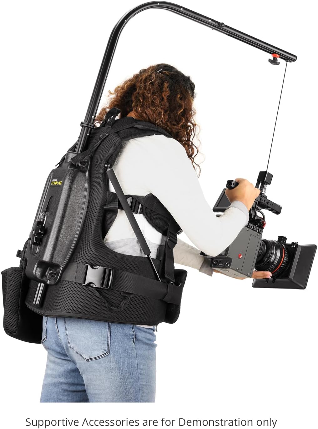 FLYCAM Starter Female Flowline Professional Support for Camera & Gimbals. Breathable Harness (Size S/M/L). Offers Top Bar 180° Rotation & Payload: 3-7.5kg / 6-16lb (B-FLCM-FLN-FM)