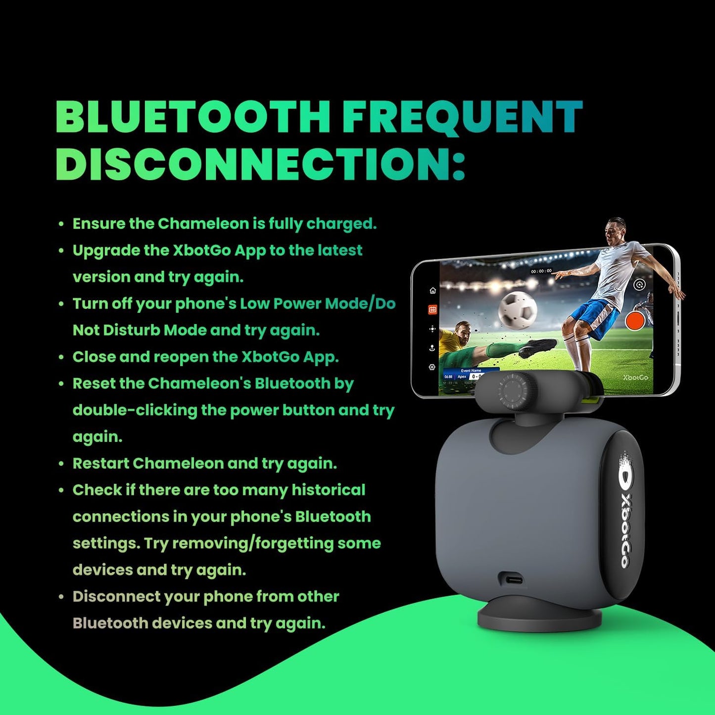 Chameleon AI Auto Sports Action Camera - 4K 60FPS Soccer Camera and Basketball Tracking Camera for Team Sports, Live Streaming, No Subscription, Works with iOS & Android (Lemon Green)