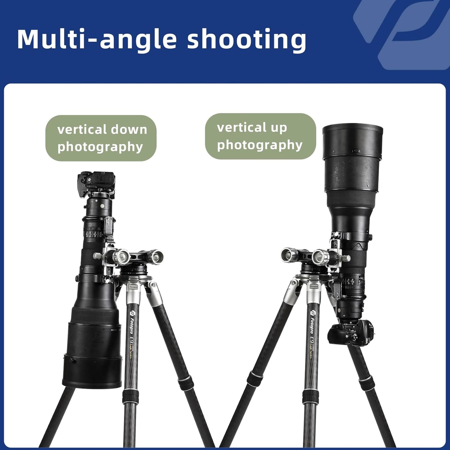 Fotopro E-6H Gimbal Head,Professional Tripod Head, Large Lens Head,Wildlife Photography Head, Sports Photography Head, Astrophotography Head