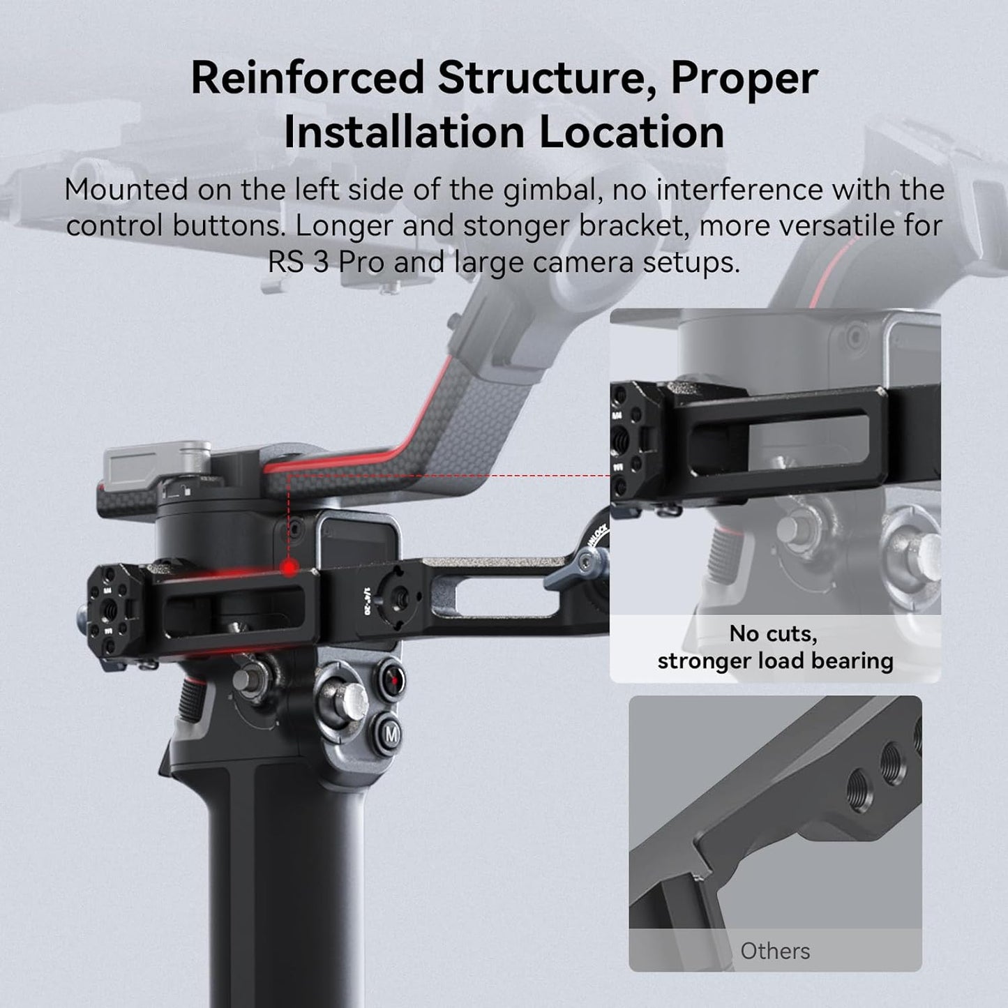 SmallRig Adjustable Sling Handgrip Gimbal Sling Handle for DJI RS 4 Mini, RS 4, RS 4 Pro, RS 3 Mini, RS 3, RS 3 Pro, RS 2, RSC 2 Stabilizer, 13.2lb Load, Ergonomic Grip for Low Angle Shots