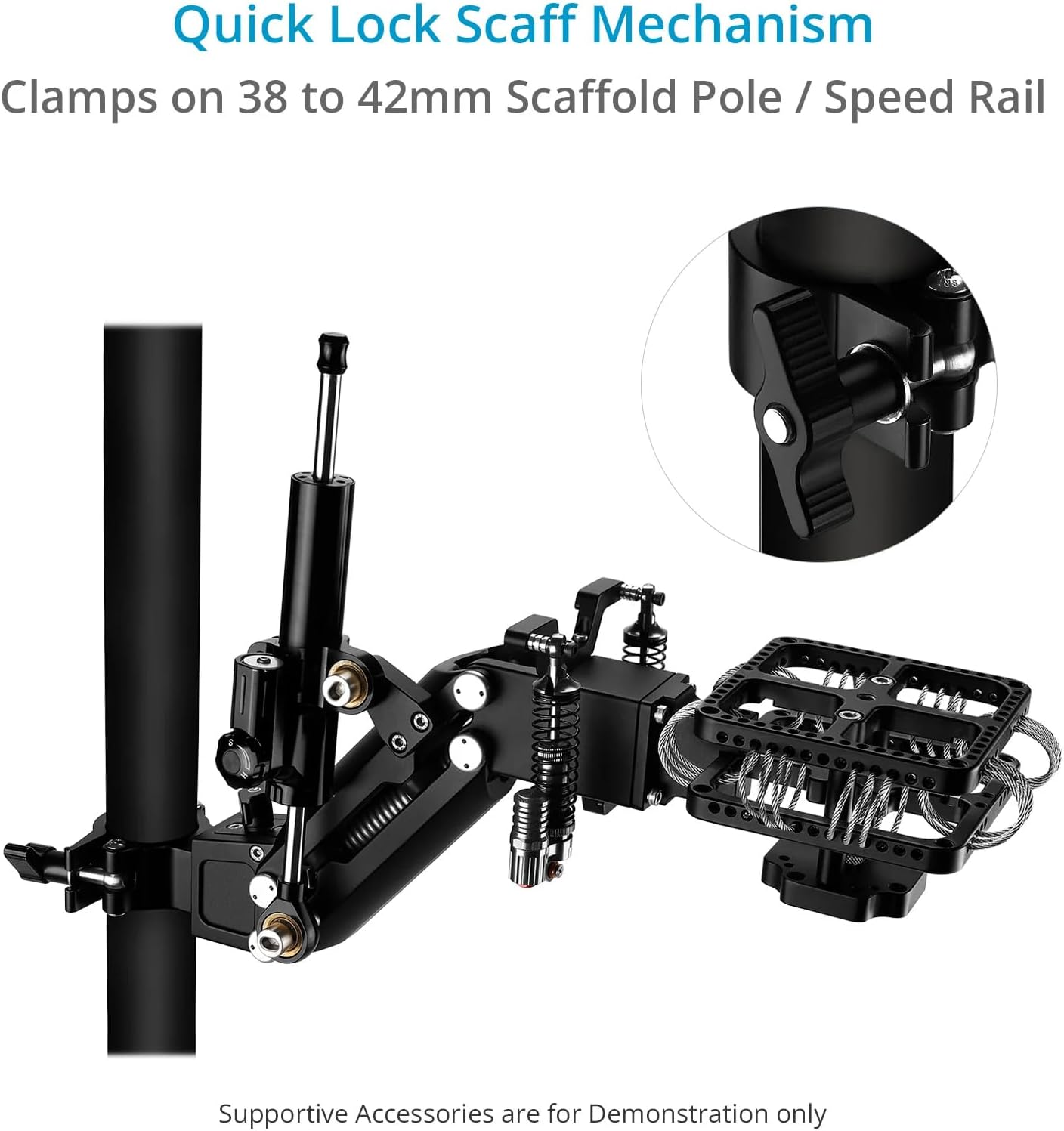 PROAIM Air-Wave V5 Camera Vibration Isolator Arm for Small Camera Gimbal Setup. Payload up to 3kg/6.6lb to 7kg/15.4lb (VI-ARWV-5)