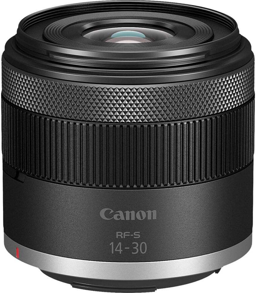 Canon RF-S 14–30mm Power Zoom Lens for APS-C (6916C002) | Ultra-Wide Zoom with Stabilizer & Silent Autofocus | Includes Backpack, Photo Software, 64GB Card, Tripod, Filter Kit & More (Renewed)