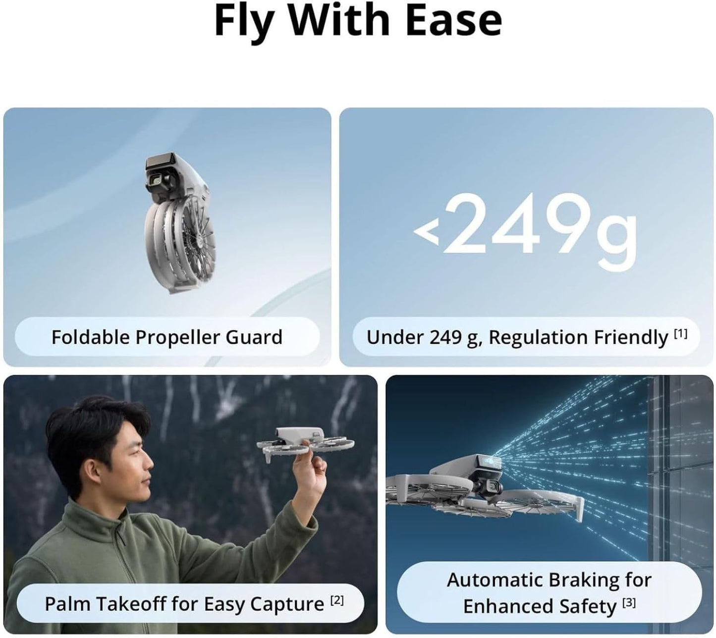 DJI Flip (RC-N3), Drone With 4K UHD Camera for Adults, Under 249 g, 3-Axis Gimbal Stabilization, 44000ft/13km Video Transmission, Palm Takeoff, Auto Return, 31-Min Flight Time, Intelligent Flight