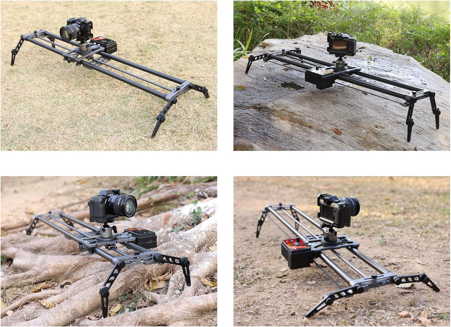 100cm Slider Motorized Camera Slider Video Camera 4 Axis Link and Crane Webill Smooth Series/Ronin RS2/RS3 Pro Stabilizer, Video & Time-Lapse Mode, Carbon Fiber Rail High Load