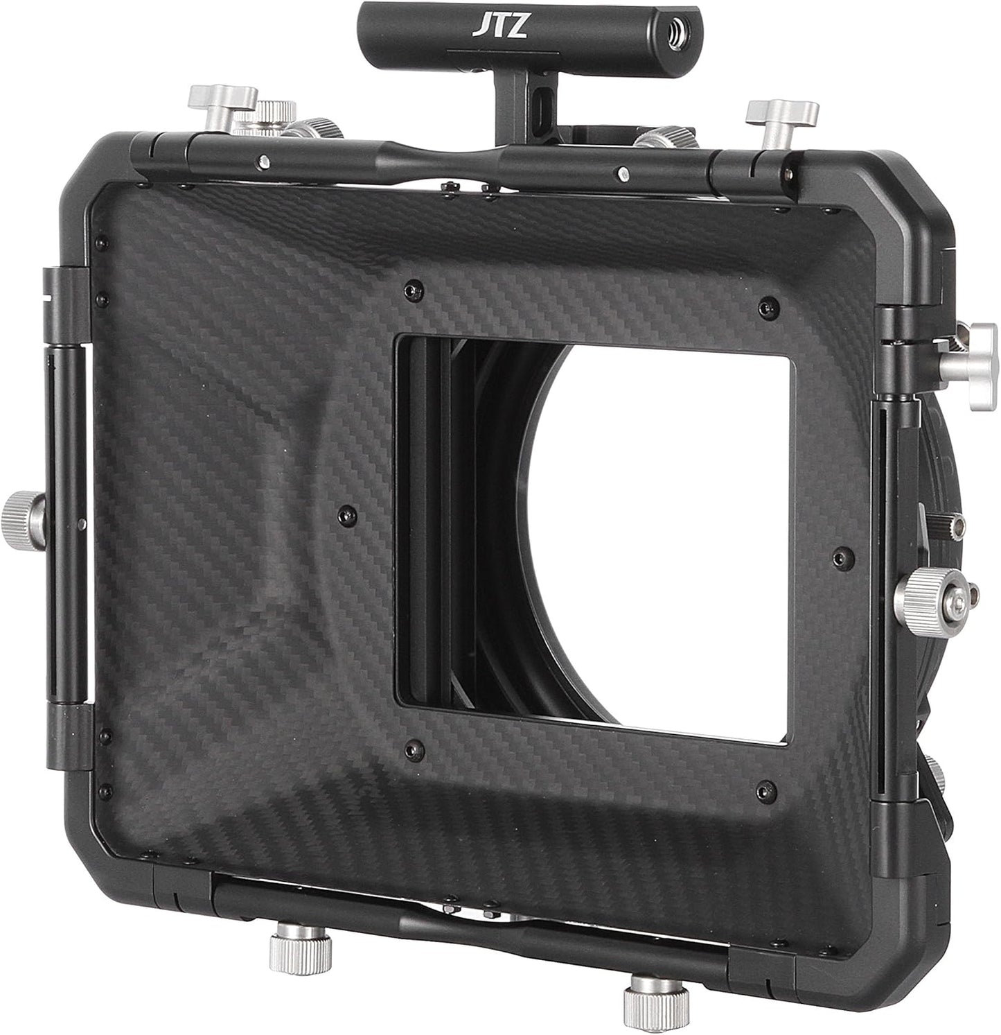 JTZ DP30 Cine Lens Carbon Fiber 4x4 Swing-Away Matte Box with 15mm/19mm Rod Rail Rig for Sony FS5 FS7 ARRI RED Canon C100 C200 C300 BM D Blackmagic BMPCC BMCC Pocket Cinema Panasonic Camera