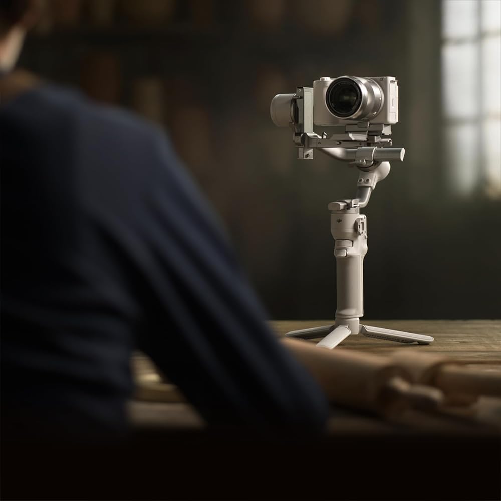 DJI CP.RN.00000442.03 RS 4 Mini, Gimbal Stabilizer for Camera, Intelligent Tracking Bundle with 2X Clip-On Mini Lapel Mic and Deco Gear CPS Exclusive 26 Month Protection Pack (BEACH-CPS-261000)