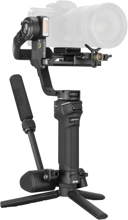 ZHIYUN Weebill 3S Gimbal Stabilizer with Wrist Rest Sling Grip for DSLR and Mirrorless Camera Canon/Nikon/Sony/Panasonic/Fujifilm,Fill Light,Native Vertical Shooting
