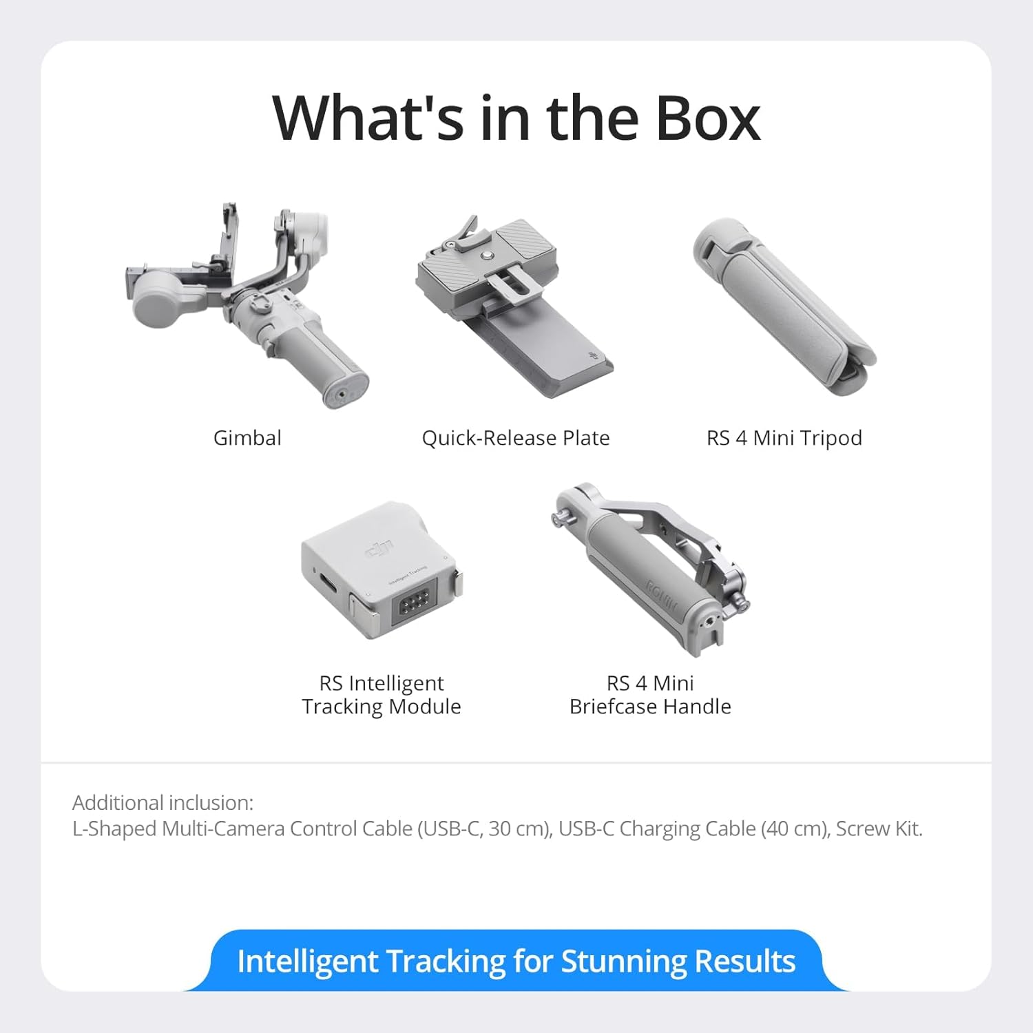 DJI RS 4 Mini Combo Gimbal Stabilizer for Camera, Auto Axis Locks, Intelligent Tracking Bundle with 128GB Memory Card, Deco Gear Backpack, 2 YR CPS Enhanced Protection Pack, 2 x Deco Gear Microphone