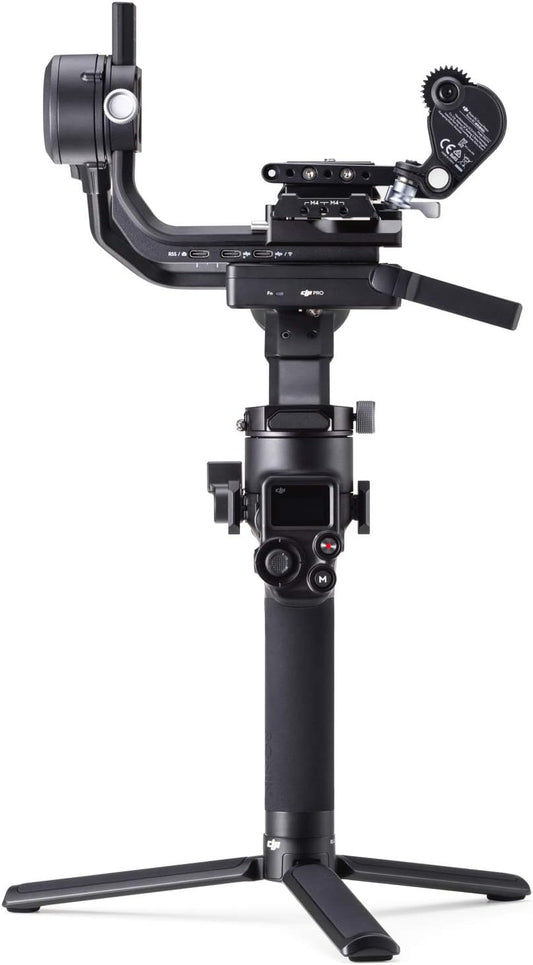 DJI RSC 2 Combo - 3-Axis Gimbal Stabilizer for DSLR and Mirrorless Camera, Nikon, Sony, Panasonic, Canon, Fujifilm, 6.6 lb Payload, Foldable Design, Vertical Shooting, OLED Screen, Black. (Renewed)