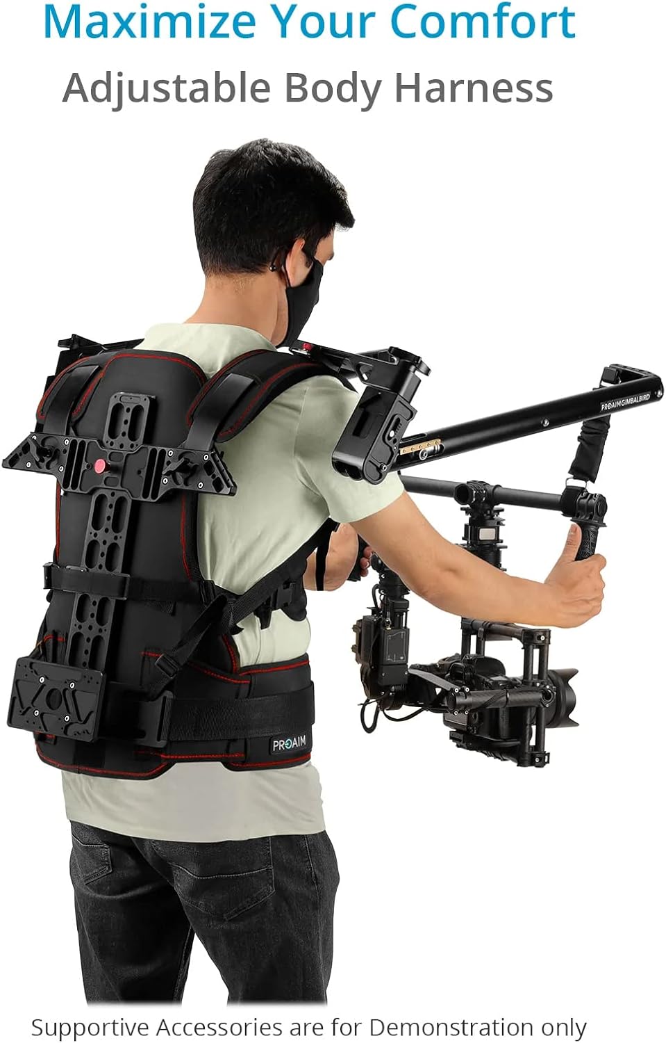 Proaim Gimbal-Bird Body Support Rig for 2-Axis / 3-Axis Camera Gimbals. Supports Top Handle-Bar & Ring-Based Gimbals & Payload Range: 5-15kg/11lb-33lb (P-GBD-01)