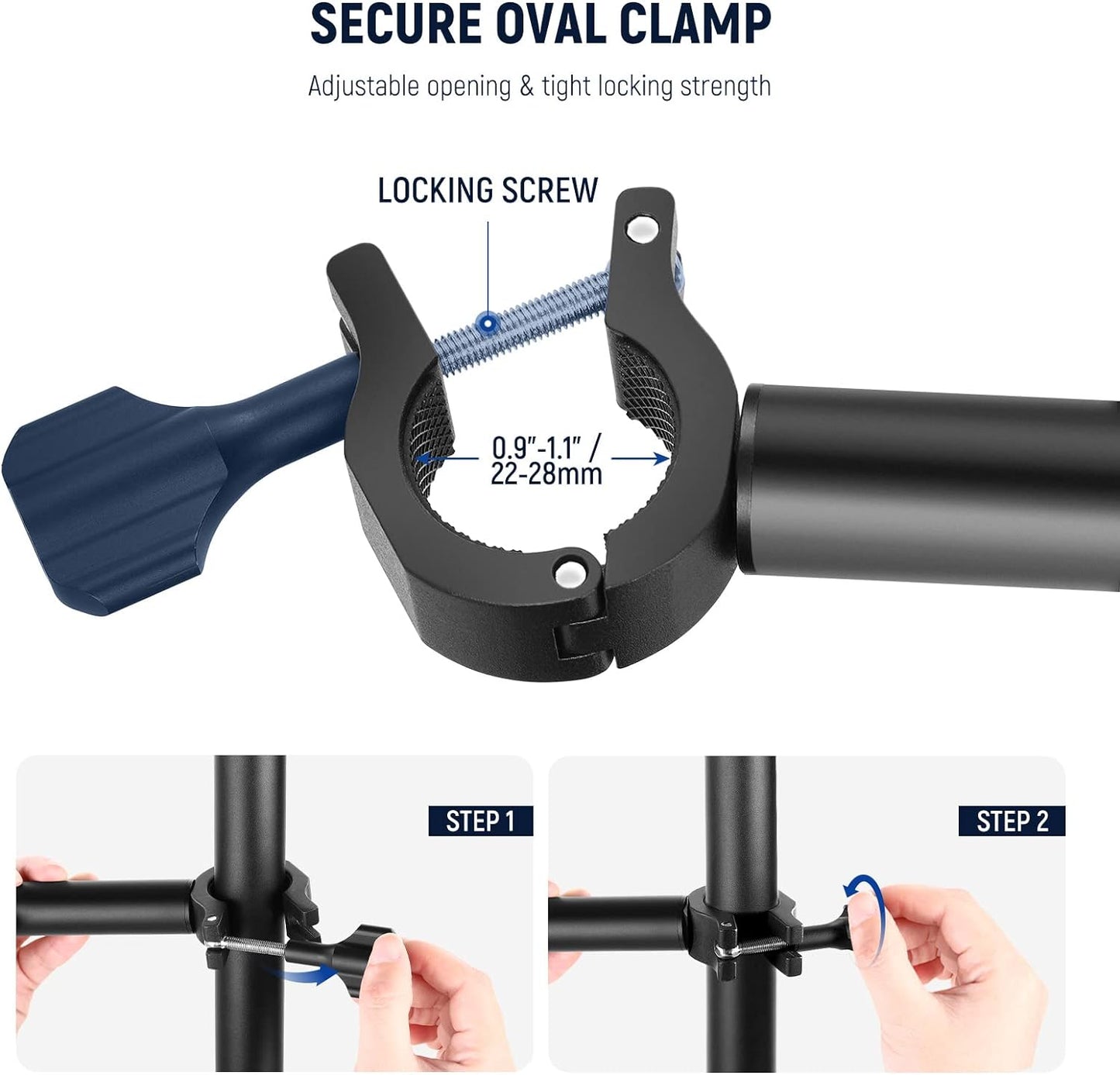 NEEWER DS001 Table Overhead Camera Mount Arm 11.8-20 inches/30-51 cm Telescopic Extension Arm for Table Stand with Ball Head Mount 1/4 Inch 3/8 Inch 5/8 Inch Screws for Webcam Camera LED Ring Light