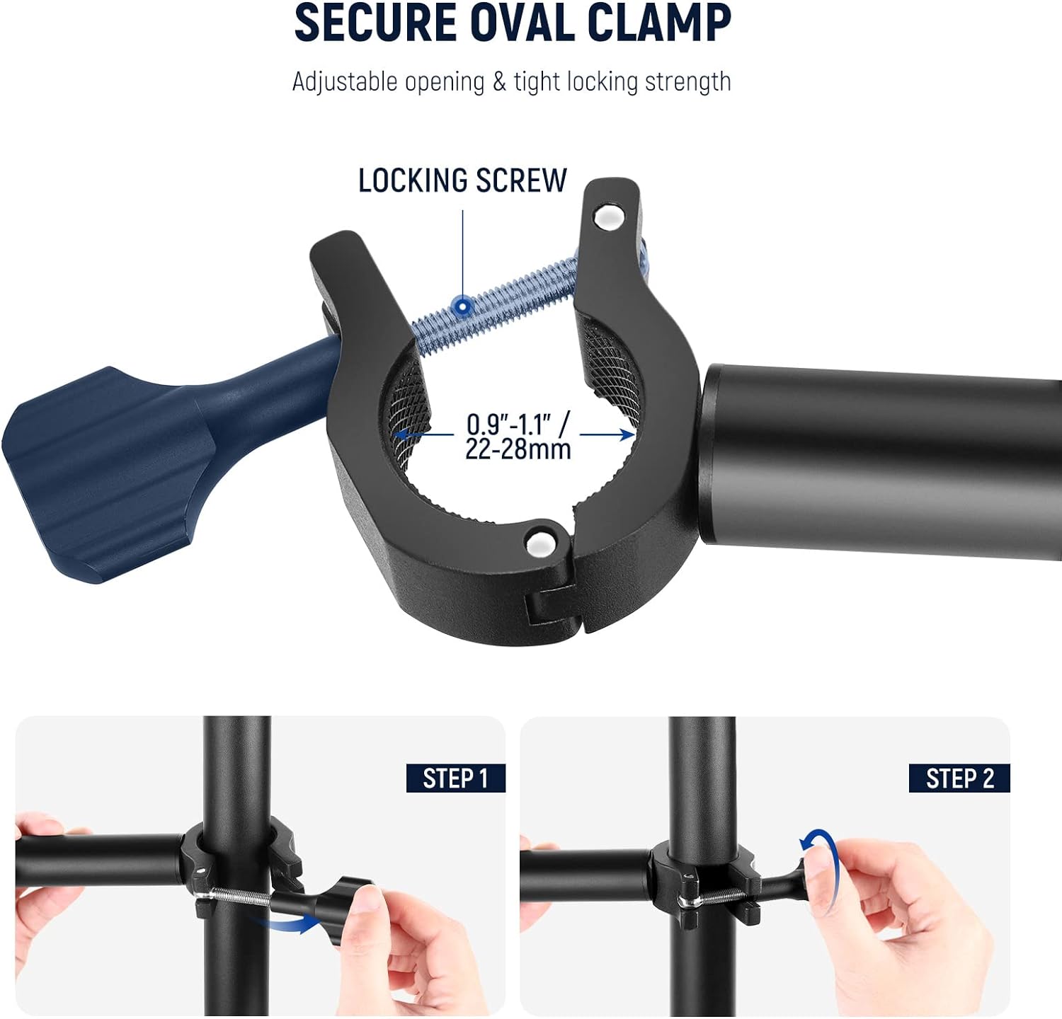 NEEWER DS001 Table Overhead Camera Mount Arm 11.8-20 inches/30-51 cm Telescopic Extension Arm for Table Stand with Ball Head Mount 1/4 Inch 3/8 Inch 5/8 Inch Screws for Webcam Camera LED Ring Light