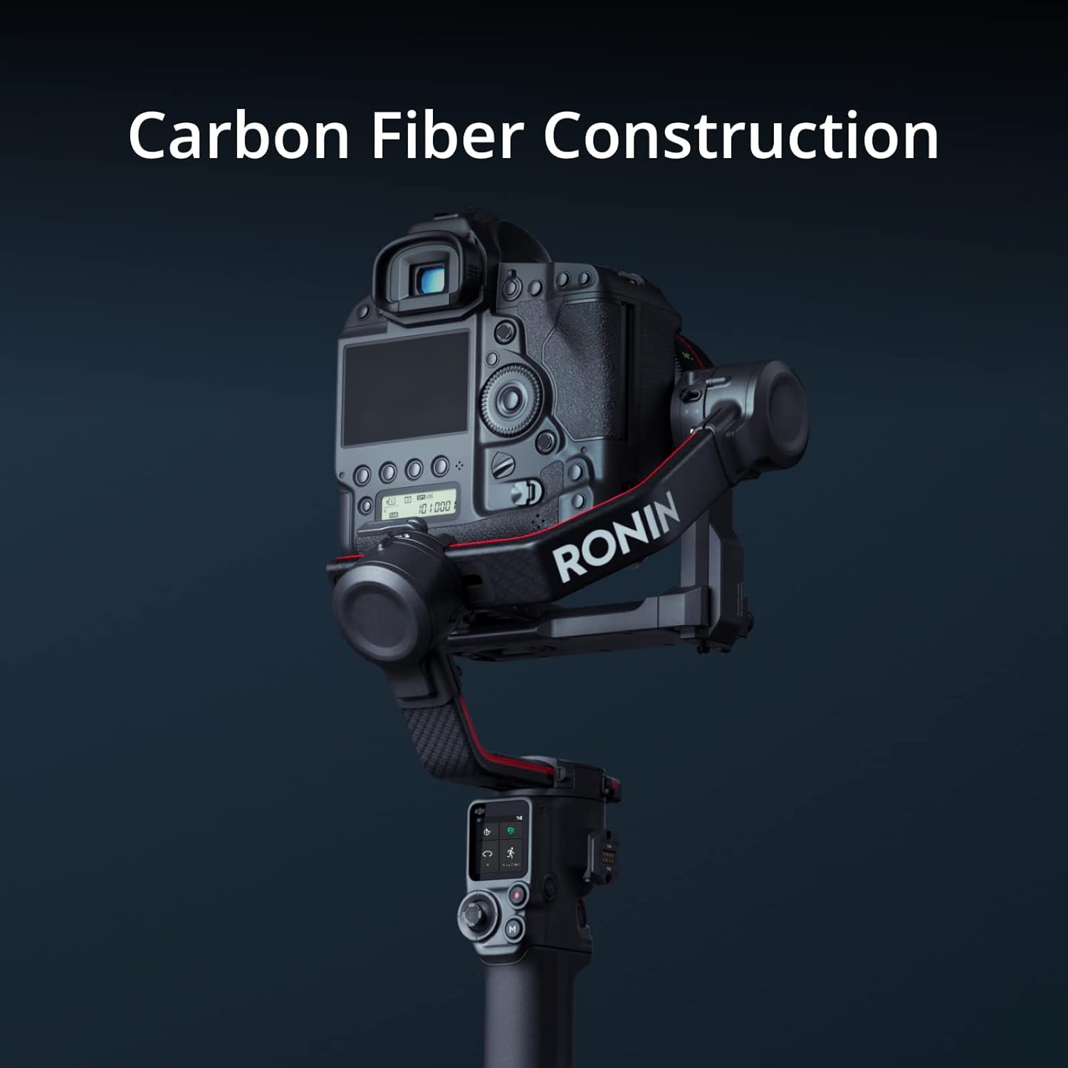 DJI RS 2-3-Axis Gimbal Stabilizer for DSLR and Mirrorless Cameras, Nikon, Sony, Panasonic, Canon, Fuji, 10lbs Tested Payload, 1.4” Full-Color Touchscreen, Carbon Fiber Construction, Black (Renewed)