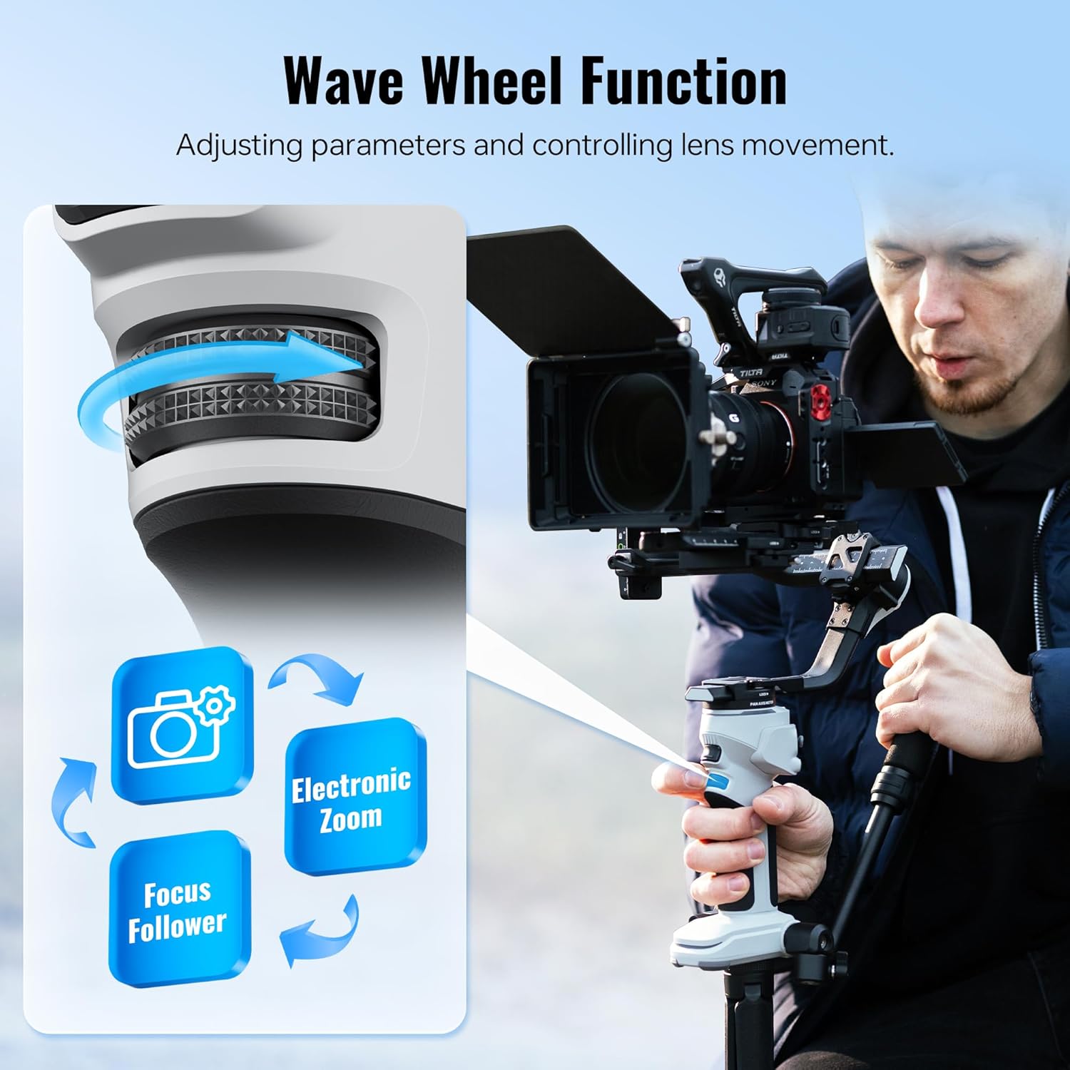 ZHIYUN Crane 4E [Official] Gimbal Stabilizer for Camera, Handheld 3 Axis DSLR Gimbal Stabilizer for Canon/Nikon/Sony with Tripod, Native Vertical Shooting, Video Recording, Specialty Expansion