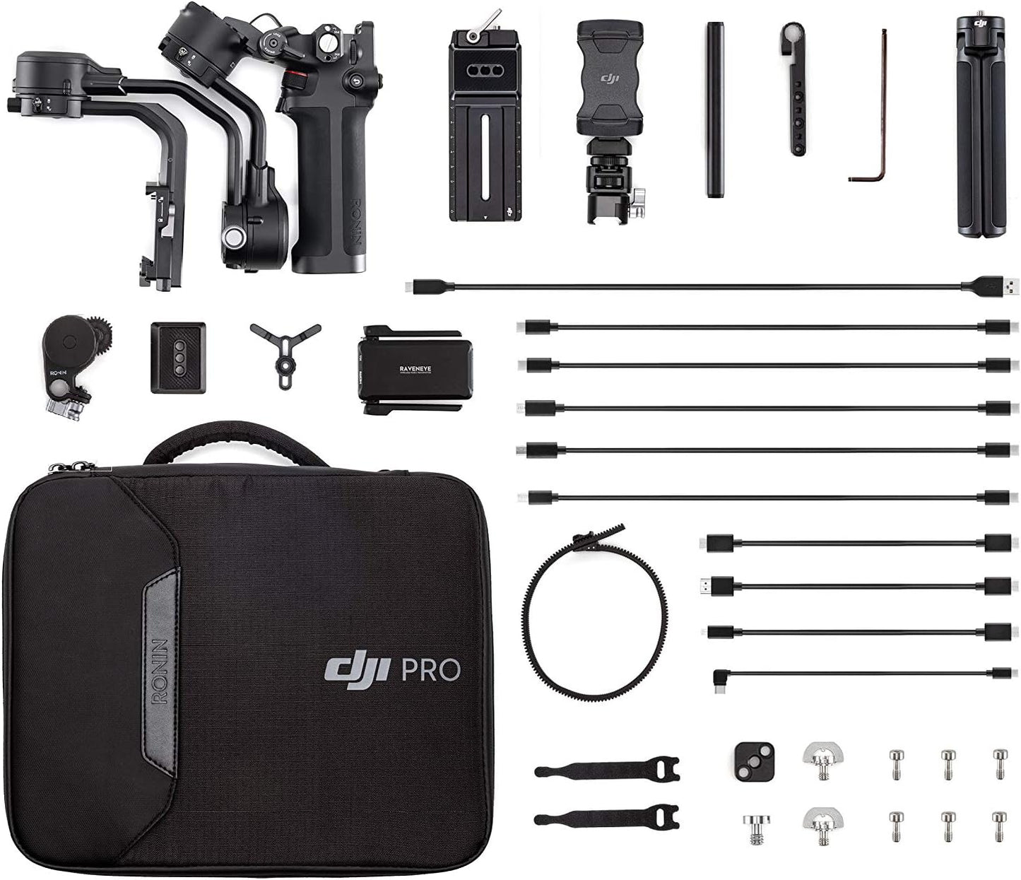 DJI RSC 2 Combo - 3-Axis Gimbal Stabilizer for DSLR and Mirrorless Camera, Nikon, Sony, Panasonic, Canon, Fujifilm, 6.6 lb Payload, Foldable Design, Vertical Shooting, OLED Screen, Black. (Renewed)