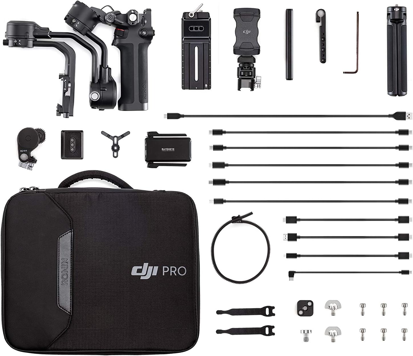 DJI RSC 2 Combo - 3-Axis Gimbal Stabilizer for DSLR and Mirrorless Camera, Nikon, Sony, Panasonic, Canon, Fujifilm, 6.6 lb Payload, Foldable Design, Vertical Shooting, OLED Screen, Black. (Renewed)
