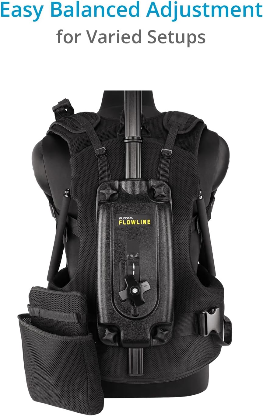 FLYCAM Starter Female Flowline Professional Support for Camera & Gimbals. Breathable Harness (Size S/M/L). Offers Top Bar 180° Rotation & Payload: 3-7.5kg / 6-16lb (B-FLCM-FLN-FM)