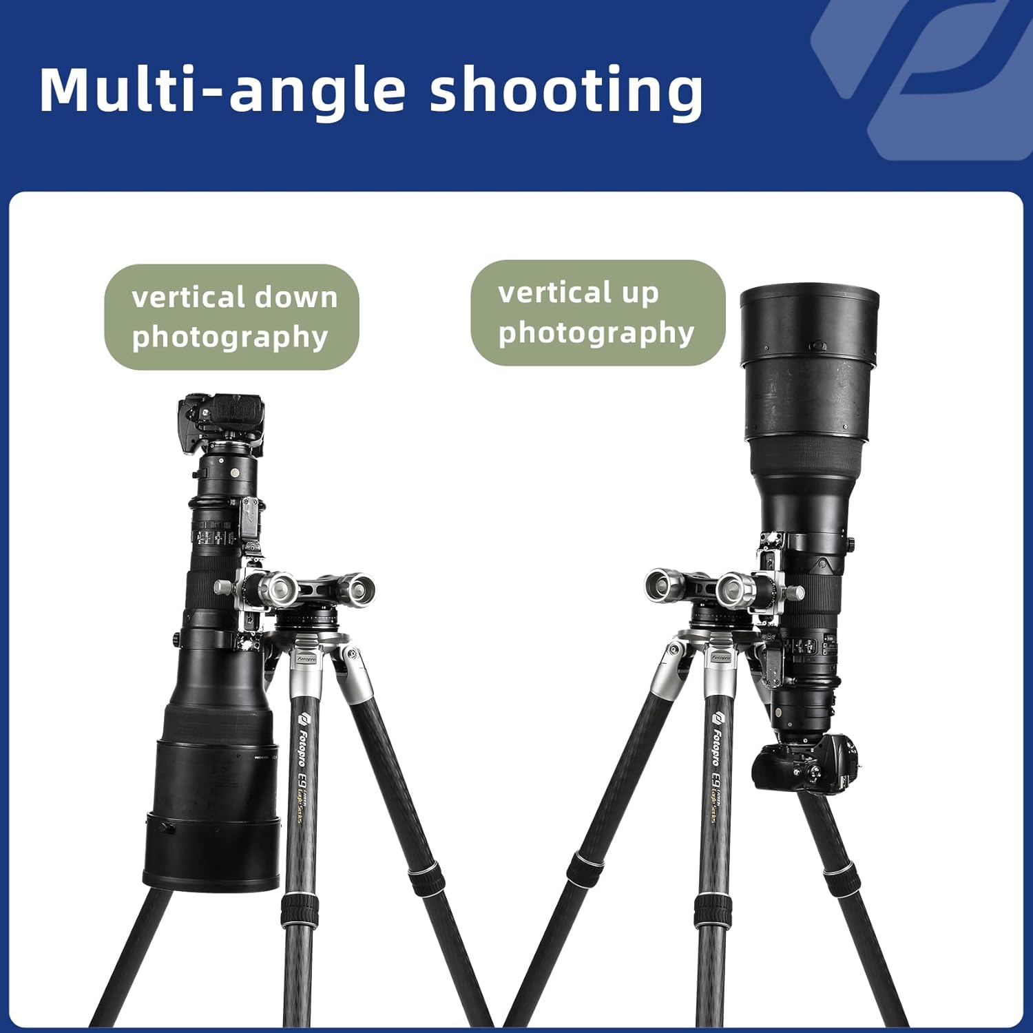 Fotopro E-6H Gimbal Head,Professional Tripod Head, Large Lens Head,Wildlife Photography Head, Sports Photography Head, Astrophotography Head