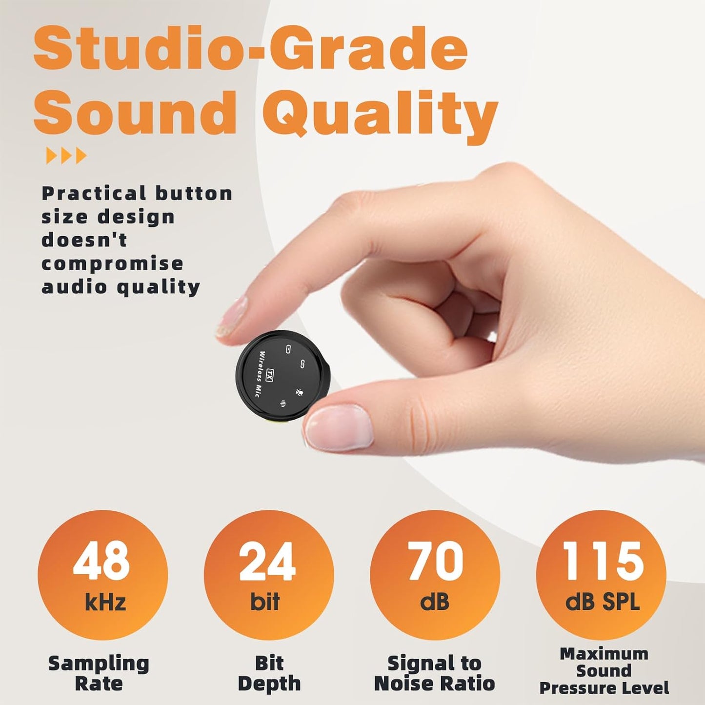 Lavalier Wireless Microphone for iPhone/Camera/PC/Laptop,Lightning/USB-C/Plug,Ultra-Low Latency,360° HD Recording,Intelligent Noise Reduction, Suitable for Video Recording and Streaming