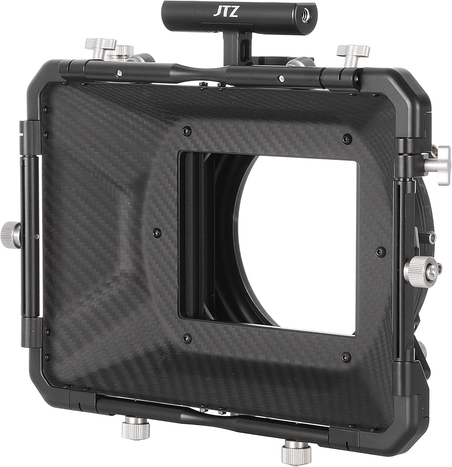 JTZ DP30 Cine Lens Carbon Fiber 4x4 Swing-Away Matte Box with 15mm/19mm Rod Rail Rig for Sony FS5 FS7 ARRI RED Canon C100 C200 C300 BM D Blackmagic BMPCC BMCC Pocket Cinema Panasonic Camera