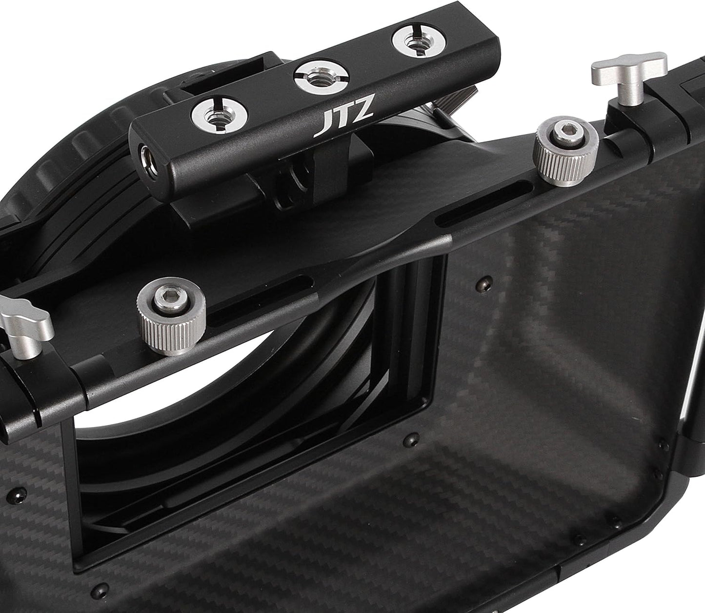 JTZ DP30 Cine Lens Carbon Fiber 4x4 Swing-Away Matte Box with 15mm/19mm Rod Rail Rig for Sony FS5 FS7 ARRI RED Canon C100 C200 C300 BM D Blackmagic BMPCC BMCC Pocket Cinema Panasonic Camera