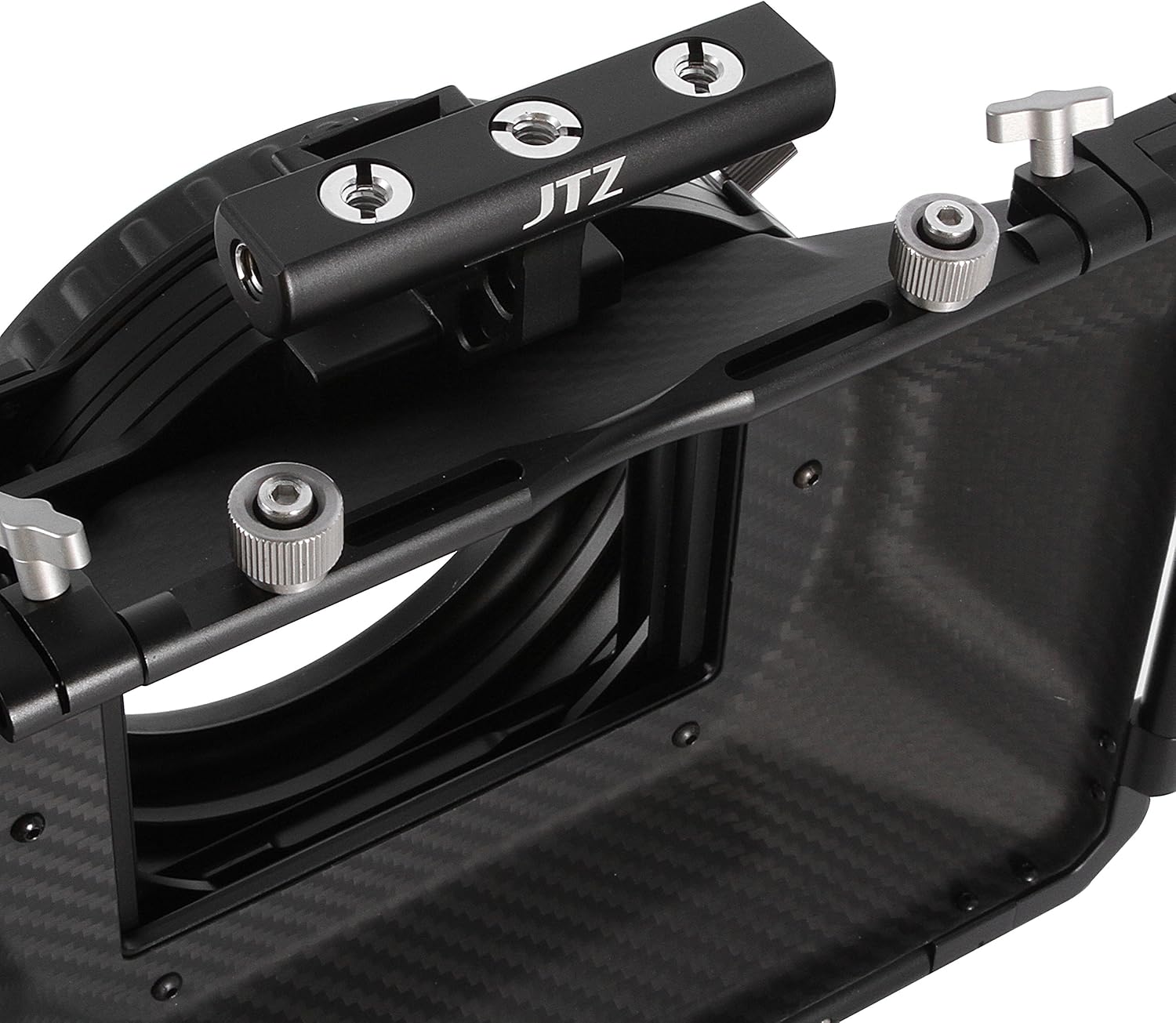 JTZ DP30 Cine Lens Carbon Fiber 4x4 Swing-Away Matte Box with 15mm/19mm Rod Rail Rig for Sony FS5 FS7 ARRI RED Canon C100 C200 C300 BM D Blackmagic BMPCC BMCC Pocket Cinema Panasonic Camera